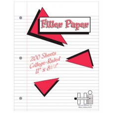 Filler Paper - 200 Sheets - College Rule - 10.5
