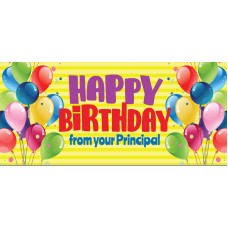 Cards - Happy Birthday From Your Principal Card with Pencil