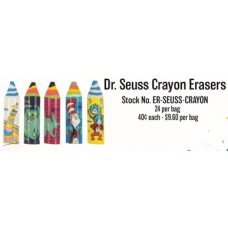 Dr. Seuss Crayon Erasers