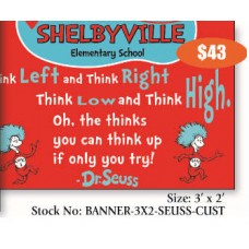 Dr. Seuss Banner Customized 