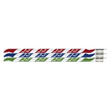 Red, Blue, and Green foil over Silver Glitz Honor Roll Pencils - HR