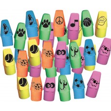 Pencil Top Assorted Erasers 
