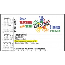 Teacher/Staff Appreciation Scratch Pad 